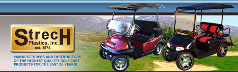 strech plastics wholesale golf cart accessories