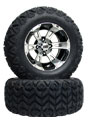 10 inch offroad golf cart wheel and tire
