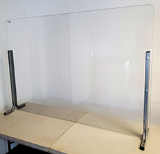 freestanding desk counter shield barrier
